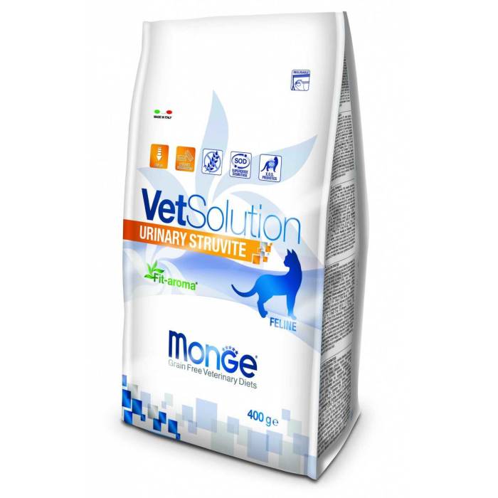 Monge VetSolution Cat Urinary Struvite sausas maistas katėms, turinčioms šlapimo takų sutrikimų, 400 g