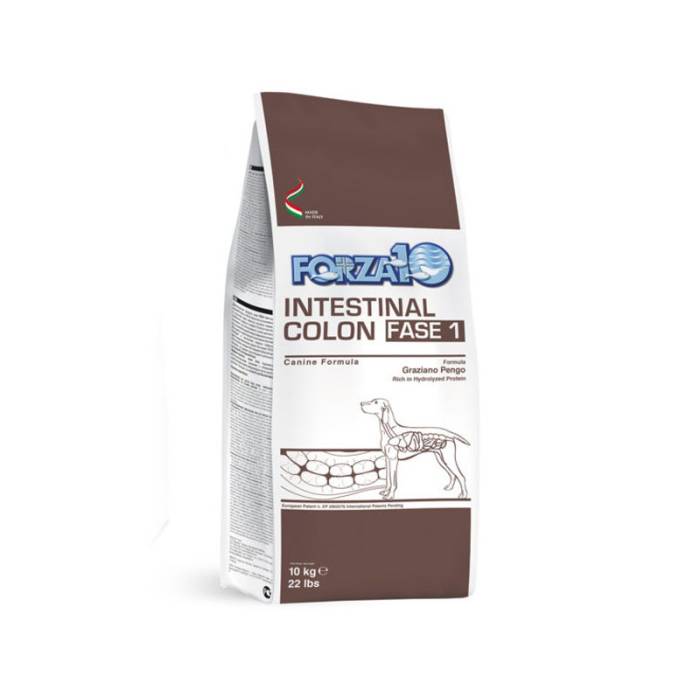 Forza10 Intestinal Colon Fase 1 sausas maistas šunims, sergantiems virškinamojo trakto ligomis, 10 kg