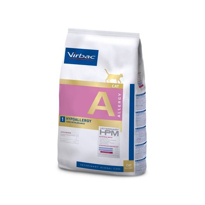 Virbac Veterinary HPM 1 Hypoallergy Cat sausas maistas katėms, netoleruojančioms maisto, 3 kg