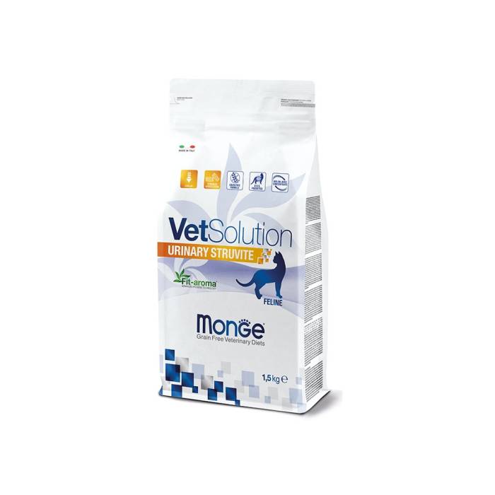 Monge VetSolution Cat Urinary Struvite sausas maistas katėms, turinčioms šlapimo takų sutrikimų, 1,5 kg