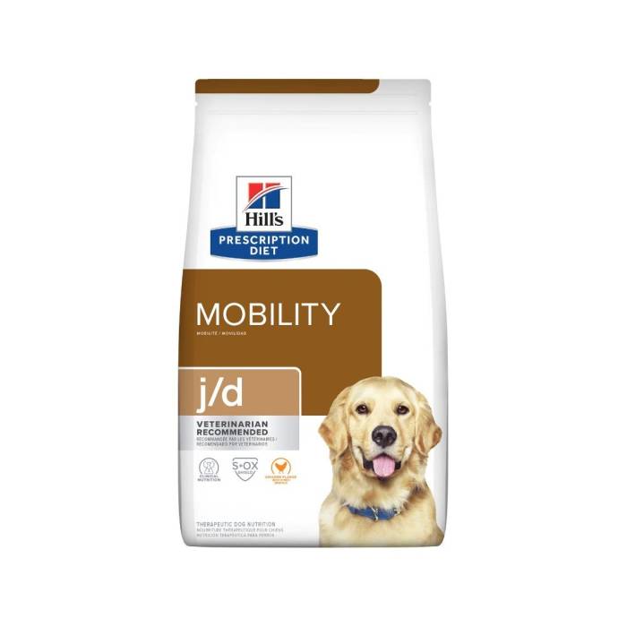 Hill's Prescription Diet Mobility j/d Chicken sausas dietinis maistas šunims, skirtas sąnariams stiprinti, 12 kg