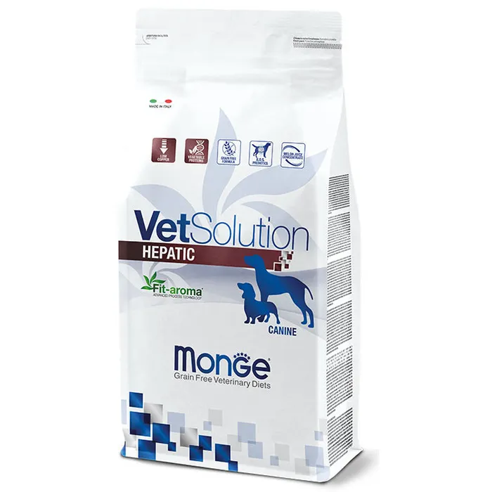 Monge VetSolution Dog Hepatic sausas maistas šunims esant kepenų nepakankamumui, 2 kg