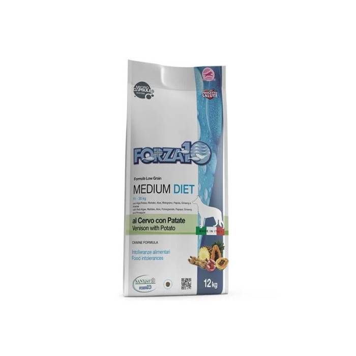 Forza10 Mini Diet Low Grain with Deer and Potato dietinis, sausas maistas mažų veislių šunims, su maisto netoleravimu ir alergijomis, 1,5 kg