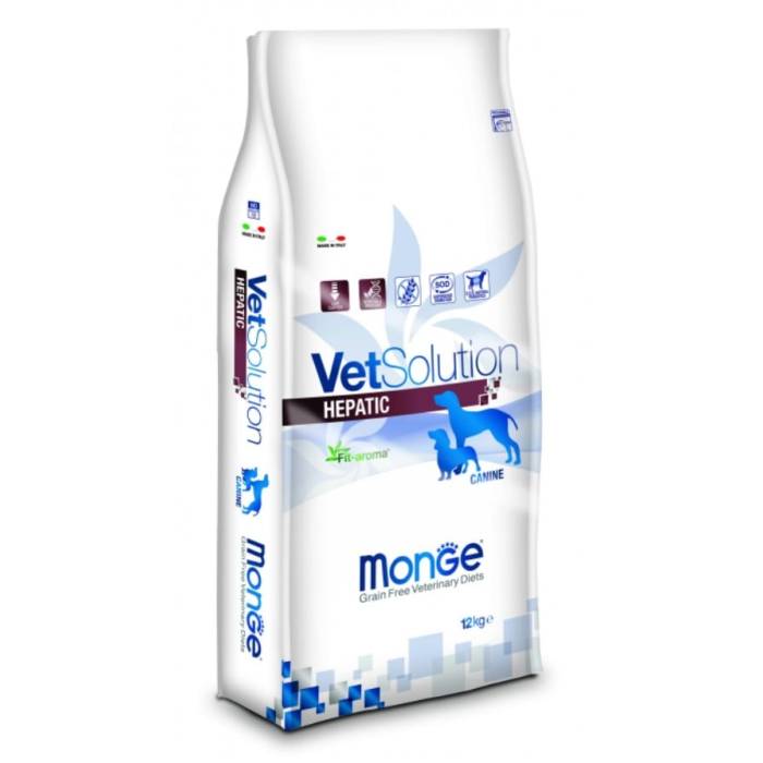 Monge VetSolution Dog Hepatic sausas maistas šunims esant kepenų nepakankamumui, 12 kg