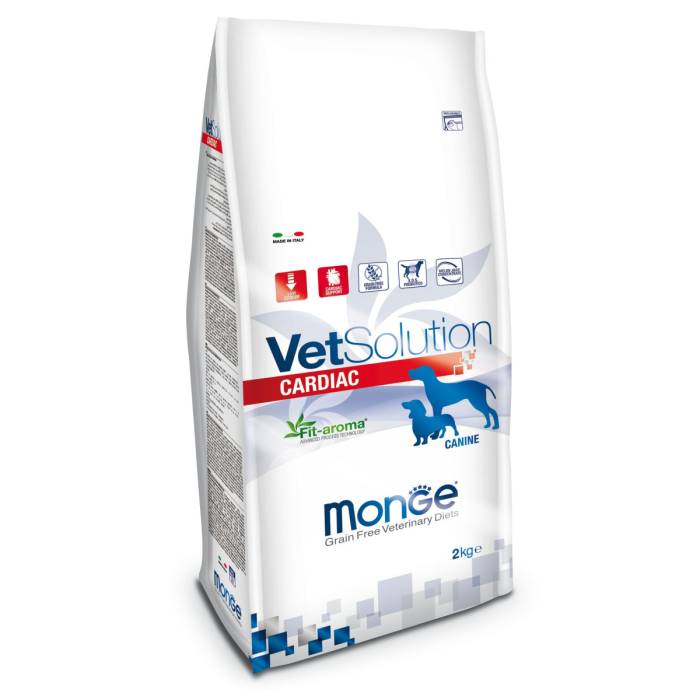 Monge VetSolution Dog Cardiac sausas maistas šunims, palaikyti širdies funkciją, 2 kg