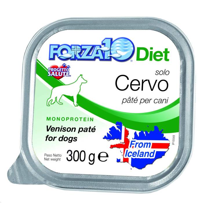 Forza10 Solo Diet Venison drėgnas maistas šunims, su maisto netoleravimu ir alergijomis, 300 g