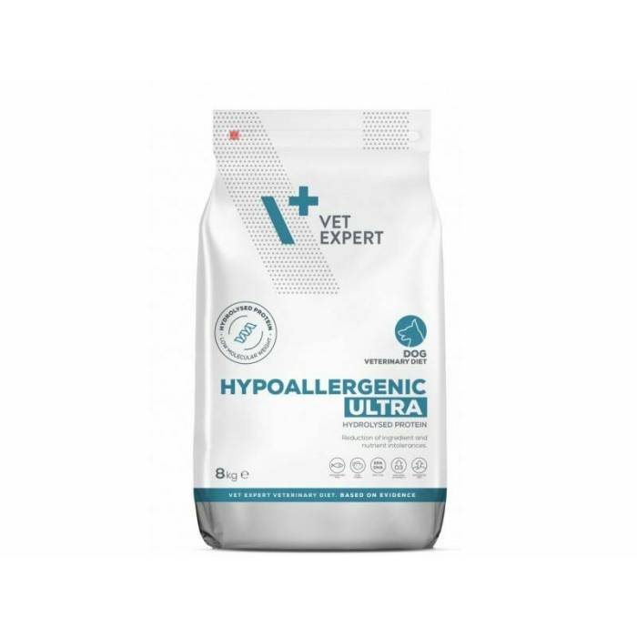Vetexpert Hypoallergenic Ultra dietinis, sausas maistas alergiškiems ar maisto netoleruojantiems šunims, 8 kg