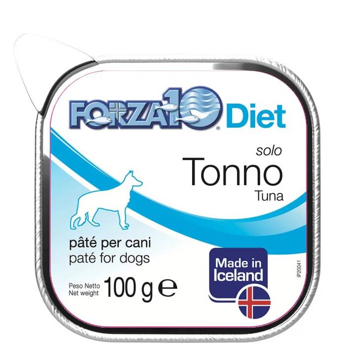 Forza10 Solo Diet Tuna drėgnas maistas šunims, su maisto netoleravimu ir alergijomis, 100 g