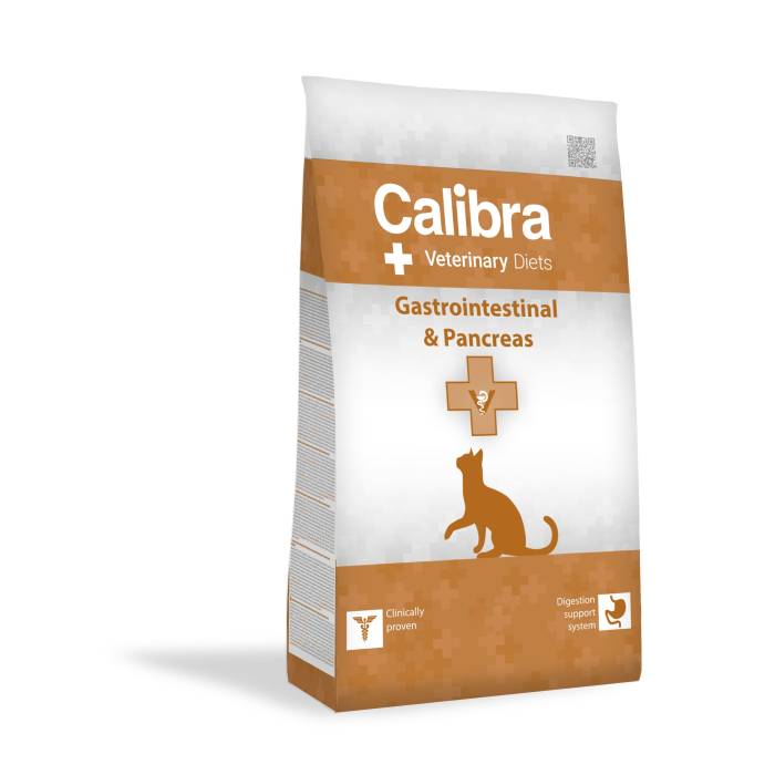 Calibra Veterinary Diets Cat Gastro - Pancreas sausas maistas katėms, turinčioms virškinamojo trakto ir kasos sutrikimų, 2 kg