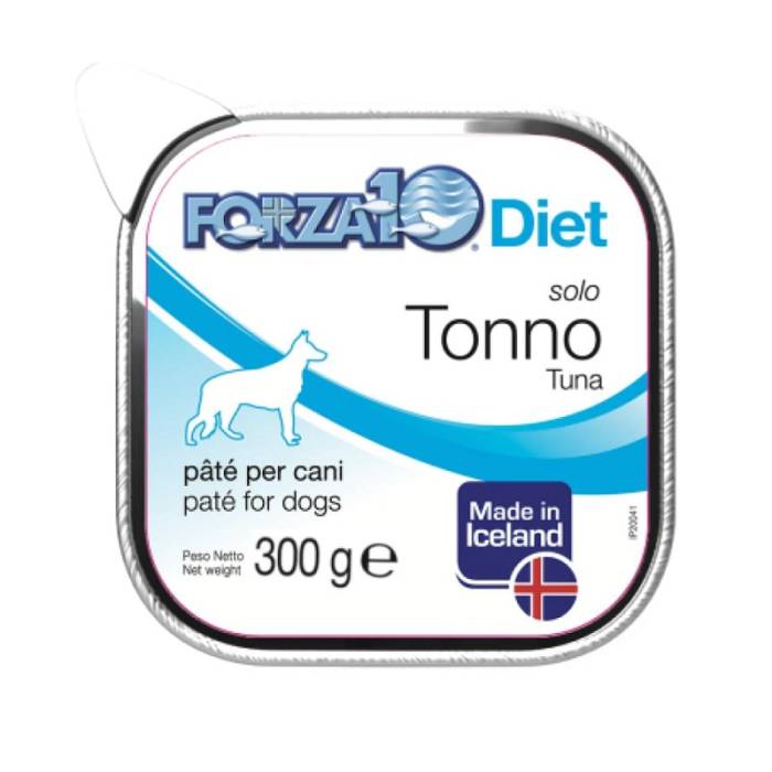 Forza10 Solo Diet Tuna drėgnas maistas šunims, su maisto netoleravimu ir alergijomis, 300 g