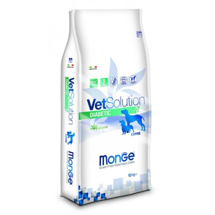 Monge VetSolution Dog Diabetic sausas maistas šunims, sergantiems diabetu, 12 kg