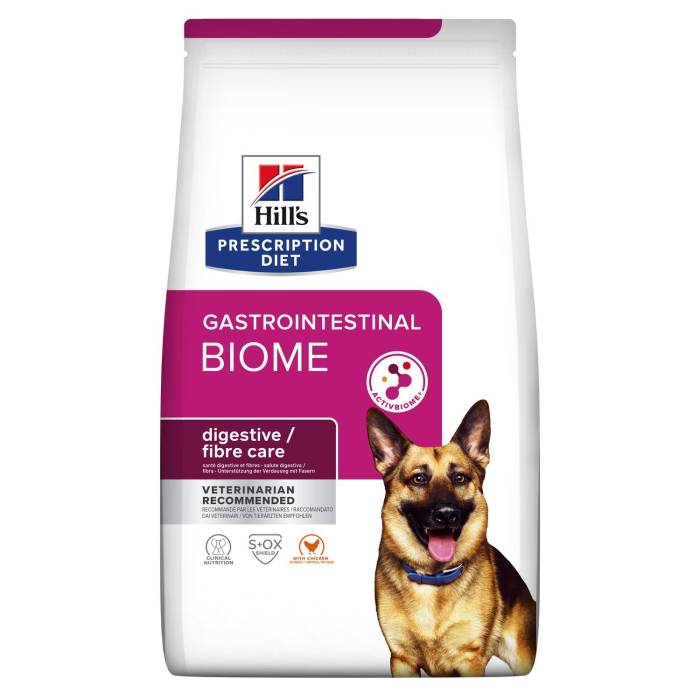 Hill's Prescription Diet Gastrointestinal Biome Digestive and Fibre Care sausas maistas šunims, sveikam žarnynui užtikrinti, 10 kg