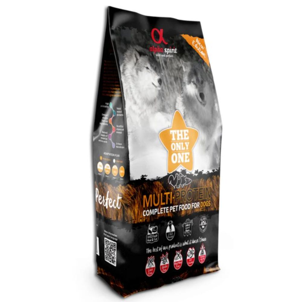 ALPHA SPIRIT MULTIPROTEIN drėgnas multi pašaras šunims 3kg 12kg - Produkto Svoris 12kg