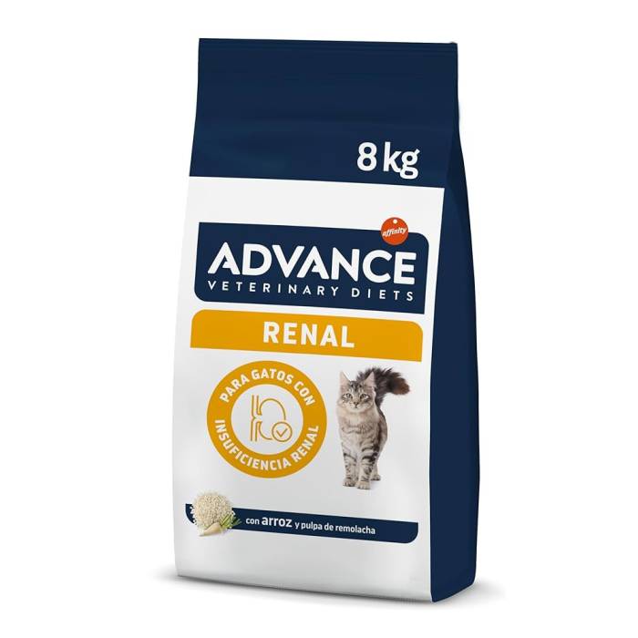 Advance Veterinary Diets Renal sausas maistas katėms, sergančioms inkstų ligomis, 8 kg