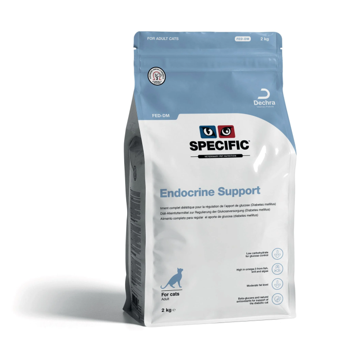 Specific FED-DM Endocrine Support sausas maistas katėms, turinčioms endokrininių sutrikimų, 2 kg
