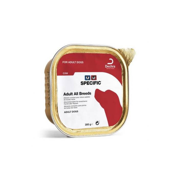 Specific CXW Adult All Breeds konservas šunims, padedantis išlaikyti idealų kūno svorį, 6 x 300 g