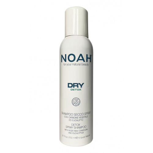 Noah Dry Detox Spray Shampoo Detoksikuojantis sausas šampūnas su augaline anglimi, 200ml