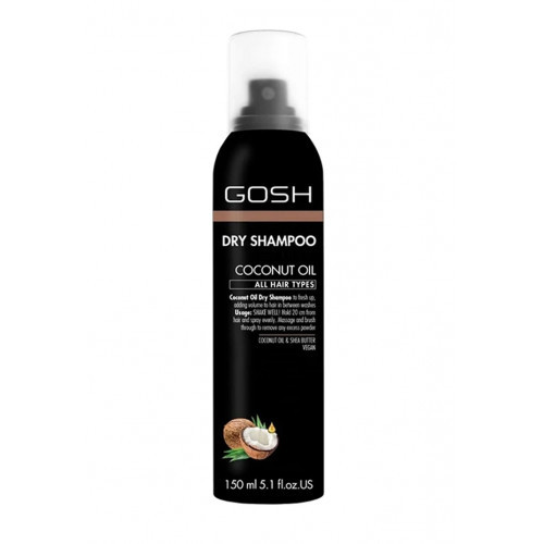 GOSH Copenhagen Dry Shampoo Spray Coconut Oil Sausas šampūnas su kokosų aliejumi, 150ml