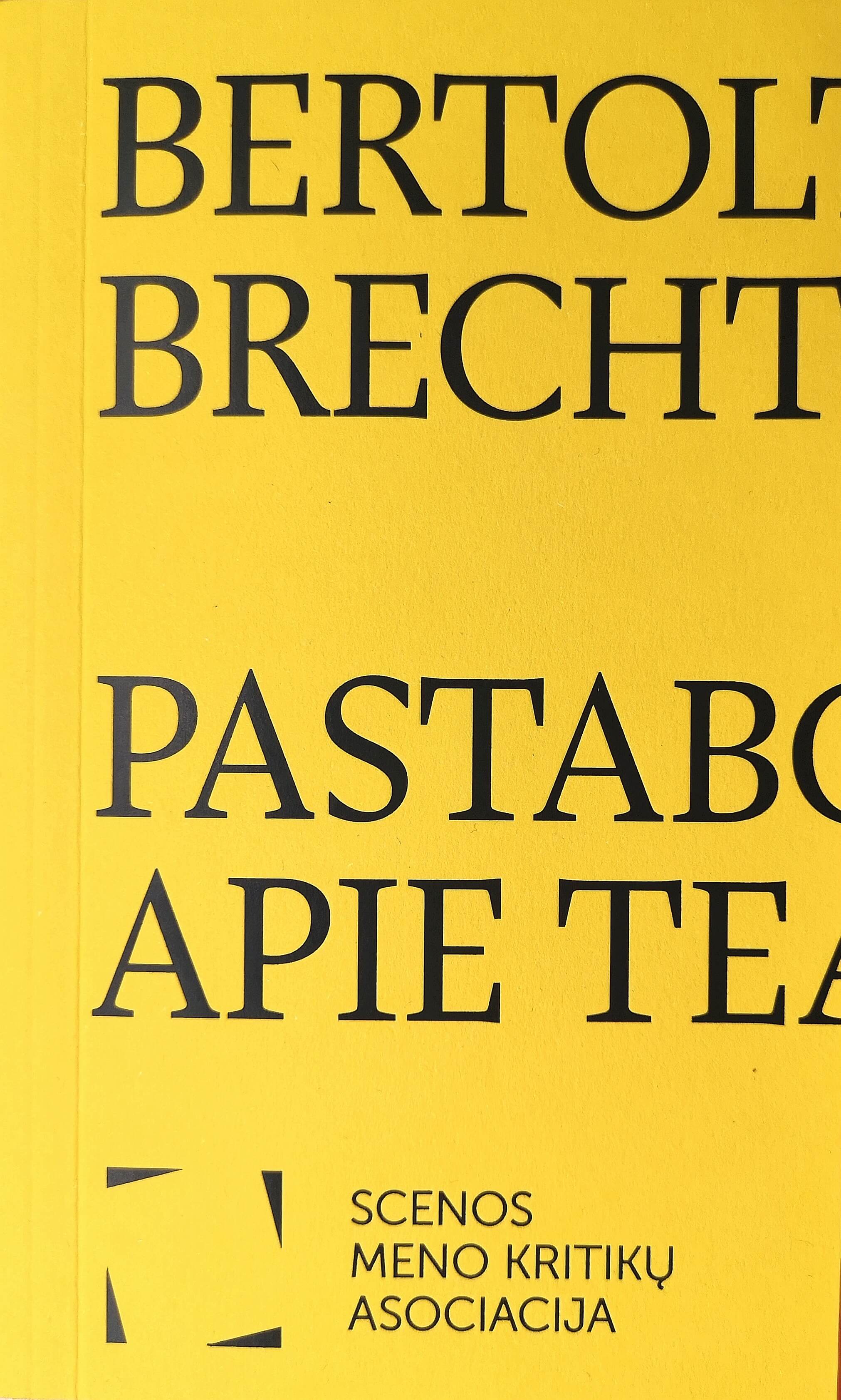 Pastabos apie teatrą. Apie nearistotelišką dramaturgiją