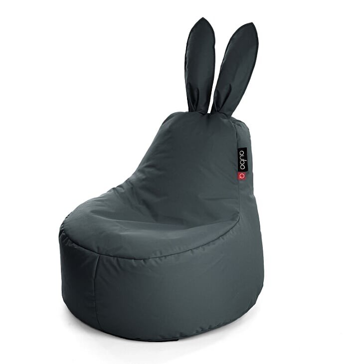 Qubo™ Baby Rabbit Graphite POP FIT sėdmaišis