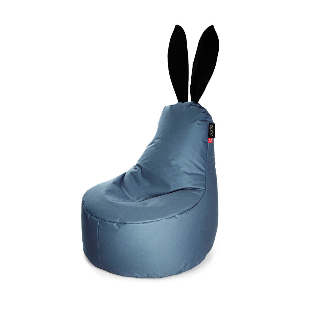 Qubo™ Mommy Rabbit Black Ears Slate POP FIT sėdmaišis