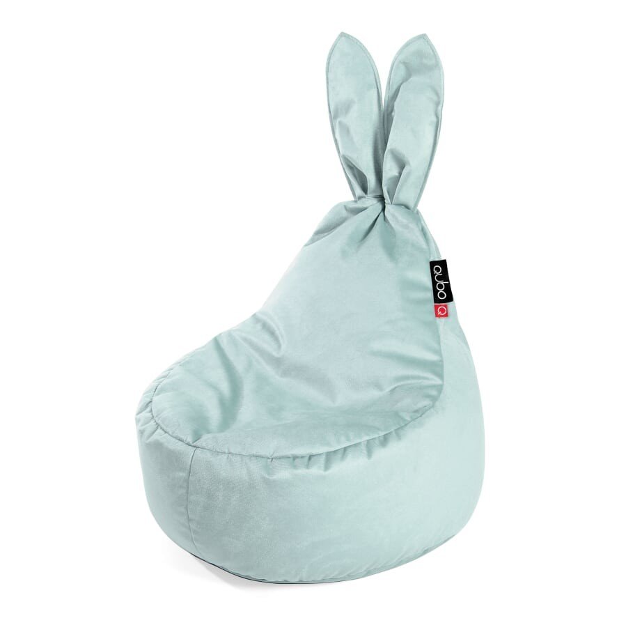 Qubo™ Baby Rabbit Menthe VELVET FIT sėdmaišis