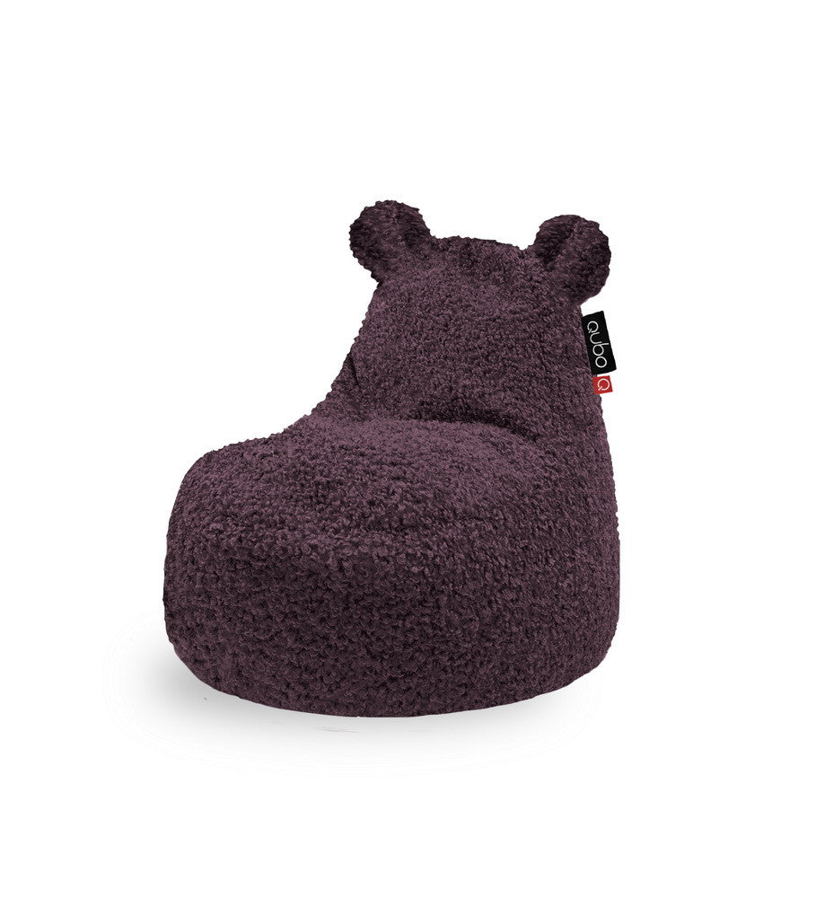 Qubo™ Teddy Currant FLUFFY FIT sėdmaišis