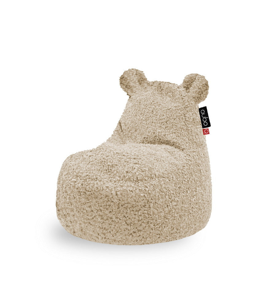 Qubo™ Teddy Wheat FLUFFY FIT sėdmaišis