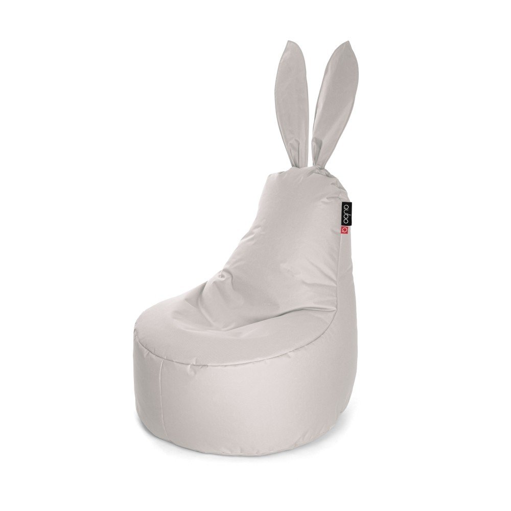 Qubo™ Mommy Rabbit Silver POP FIT sėdmaišis
