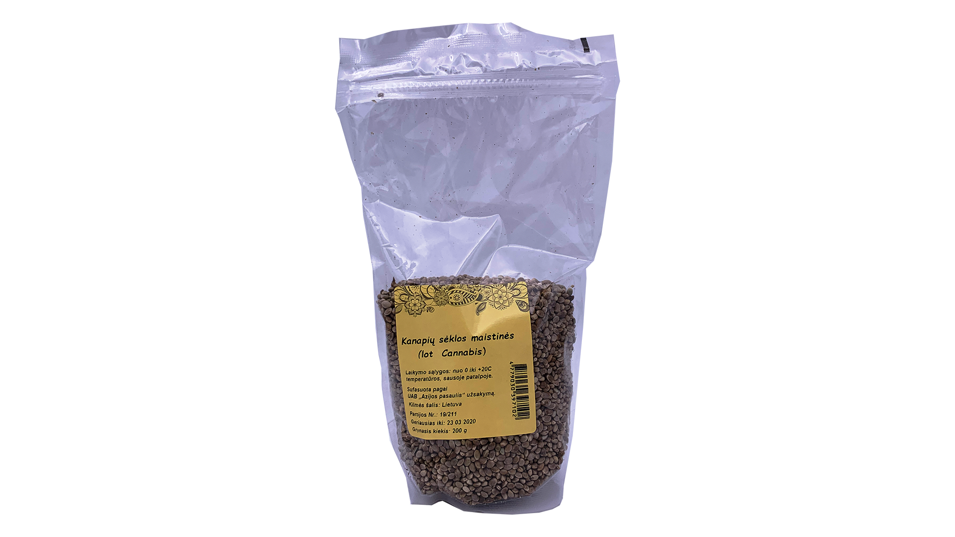 Kanapių sėklos, 200 g