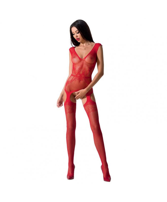 PASSION WOMAN BS062 RED BODYSTOCKING ONE SIZE