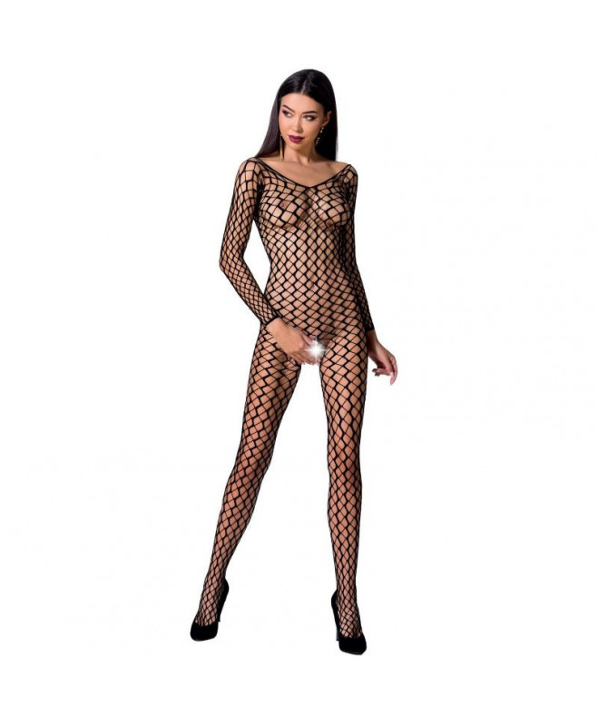 PASSION WOMAN BS068 BODYSTOCKING ONE SIZE : Dydis - Universalus, Spalva - Raudona