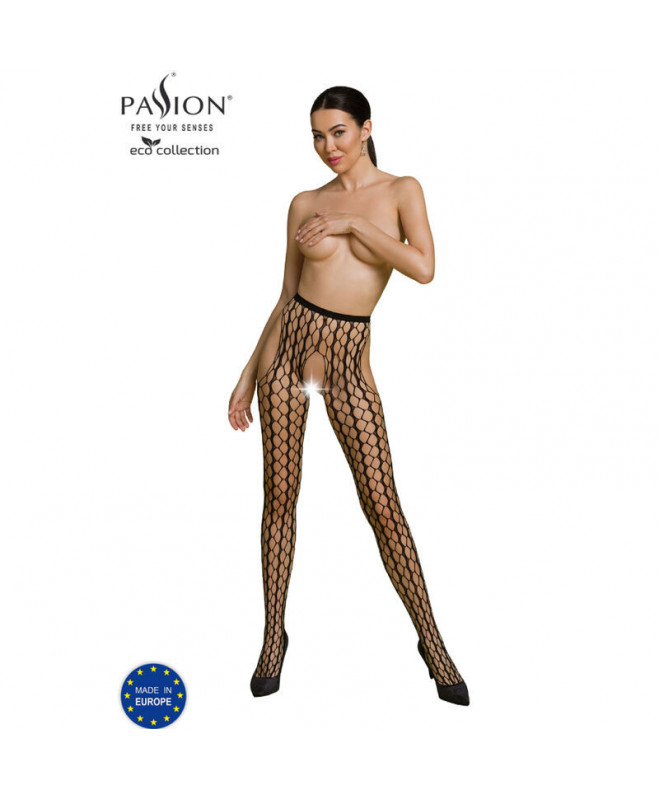 PASSION BODYSTOCKING ECO S007 : Dydis - Universalus, Spalva - Raudona