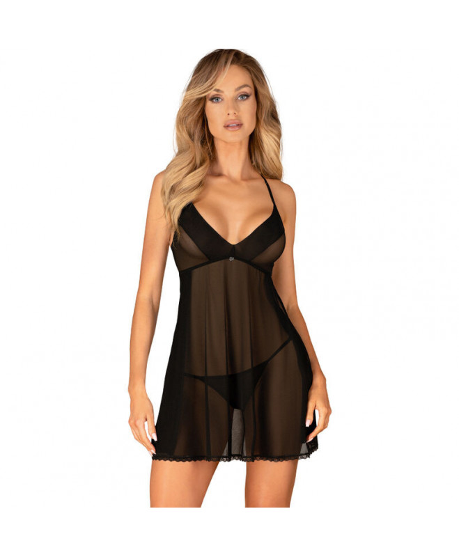 OBSESSIVE - LATINESA BABYDOLL & THONG : Dydis - M/L