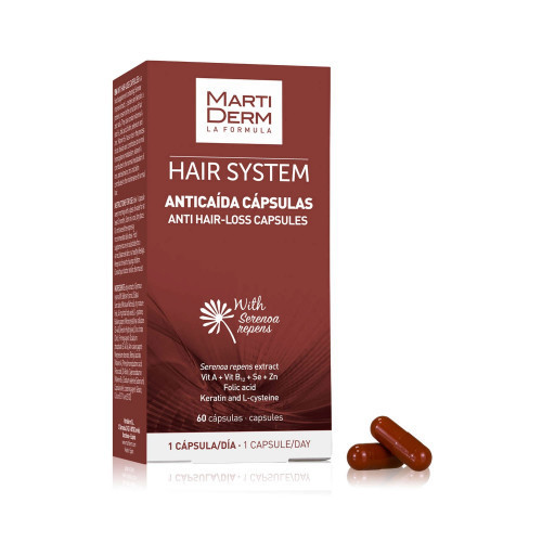 MartiDerm Anti Hair-Loss Capsules Maisto papildas-kapsulės nuo plaukų slinkimo, 60 kapsulių