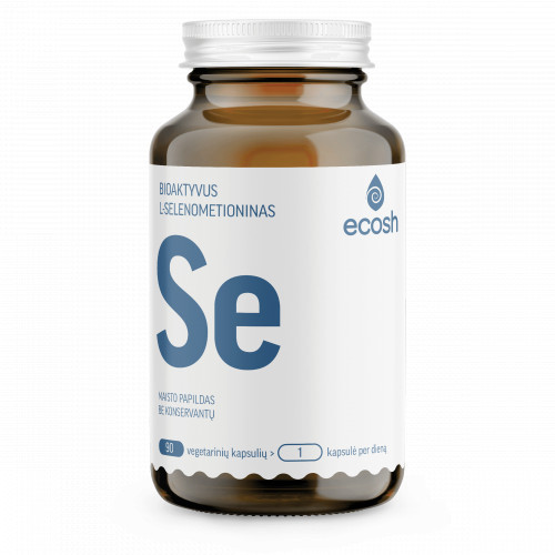 Ecosh Selenium Bioaktyvus Selenas, 90 kapsulių