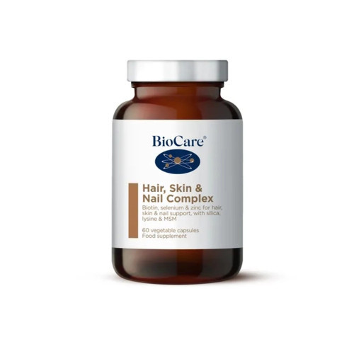Biocare Hair, Skin & Nail Complex Kompleksas plaukams, odai, nagams, 60 kapsulių
