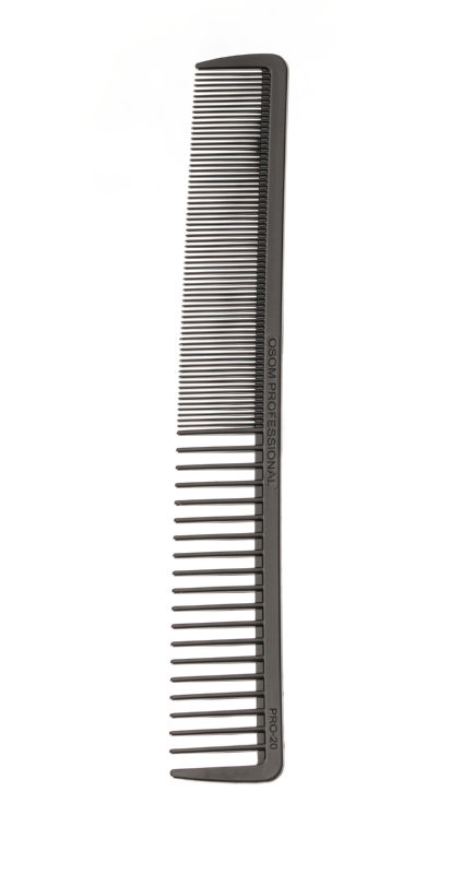 Plaukų šukos OSOM Professional Black Cutting Comb OSOMPRO20BLK, antibakterinės