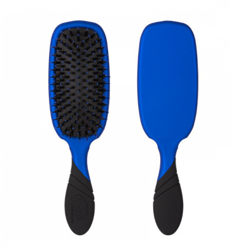 WetBrush Shine Enhancer Plaukų šepetys su natūraliais šereliais, Royal Blue