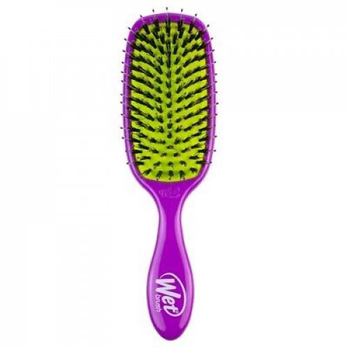 WetBrush Retail Shine Enhancer Brush Plaukų šepetys su šerno šereliais, Purple