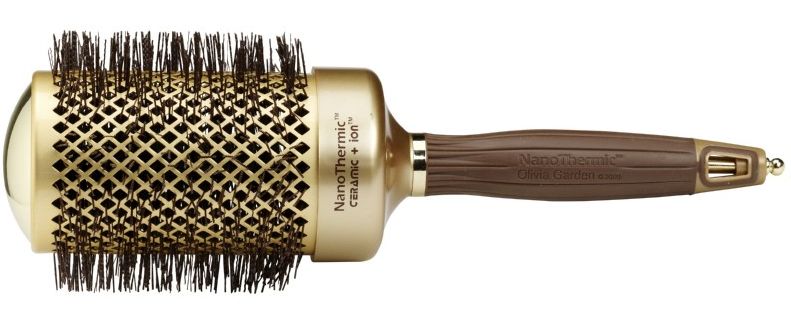 Šepetys plaukams Olivia Garden Expert Blowout Shine Wavy Bristles OG01078, 65 mm, skirtas plaukų džiovinimui ir formavimui