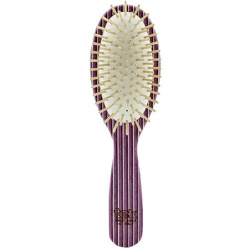 TEK Big Oval Brush Ovalus, medinis plaukų šepetys, Violetinis