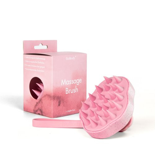 Bellody Scalp Massage Brush Masažinis plaukų šepetys, Mellow Rose