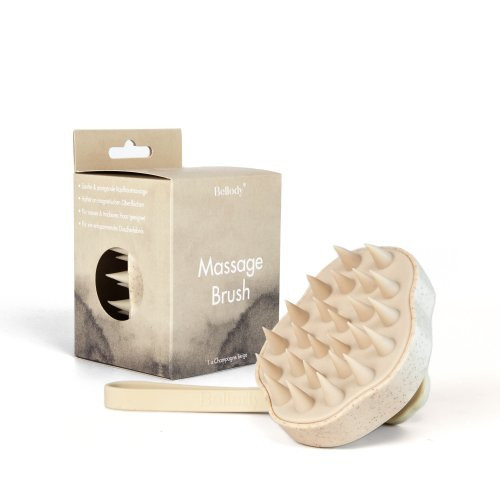Bellody Scalp Massage Brush Masažinis plaukų šepetys, Champagne Beige