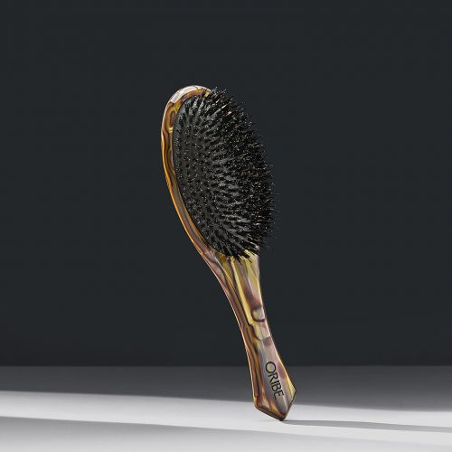 Oribe Italian Resin Flat Brush Šepetys su šerno ir nailono šereliais, Flat
