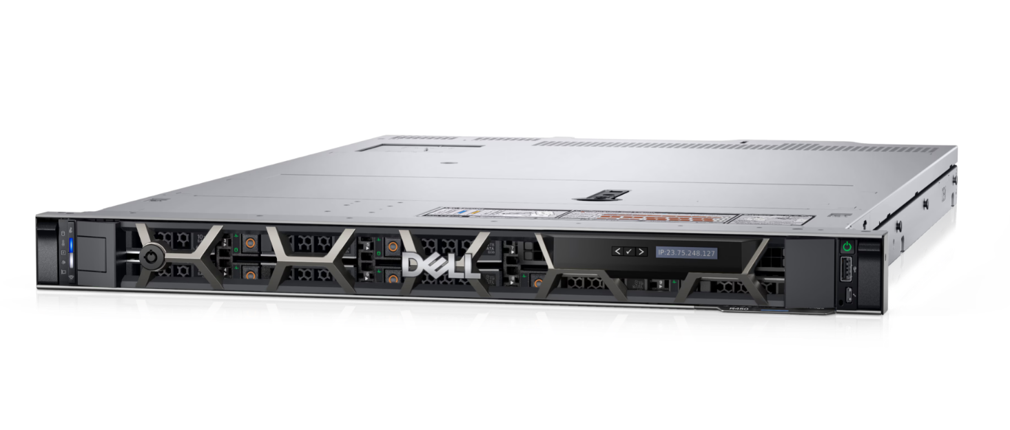 Dell Server PowerEdge R450 Silver 2x4310/No RAM/No SSD/8x2.5"Chassis/PERC H755/iDrac9 Ent/2x1100W PSU/No OS/3Y Basic NBD Warranty | Dell