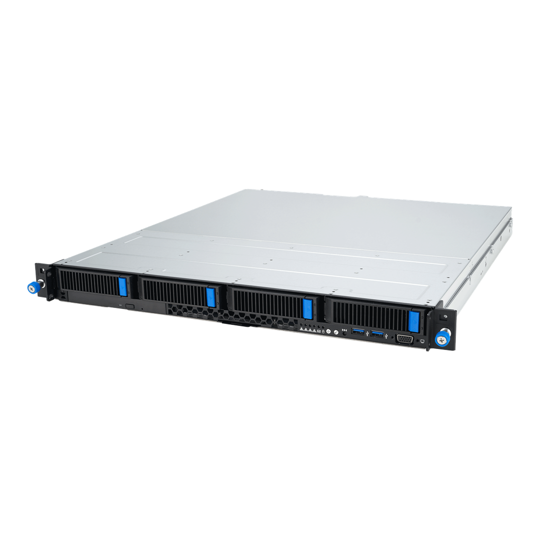 ASUS Rack 1U RS300-E12-RS4/350W Intel C262 LGA1700 95W 4xDDR5 4400/4000/3600 4x3,5"/2