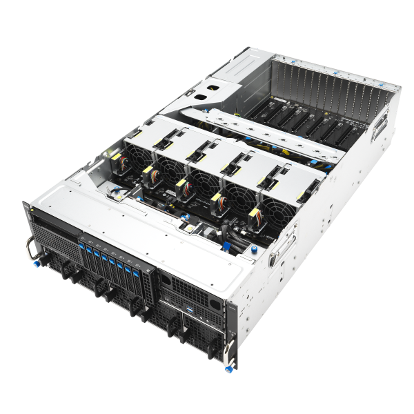 Asus Rack (4U) ESC8000A-E13P AMD EPYC 9005 (8xNVMe, 2xM.2, 2x10Gbe, IPMI, 3200W)