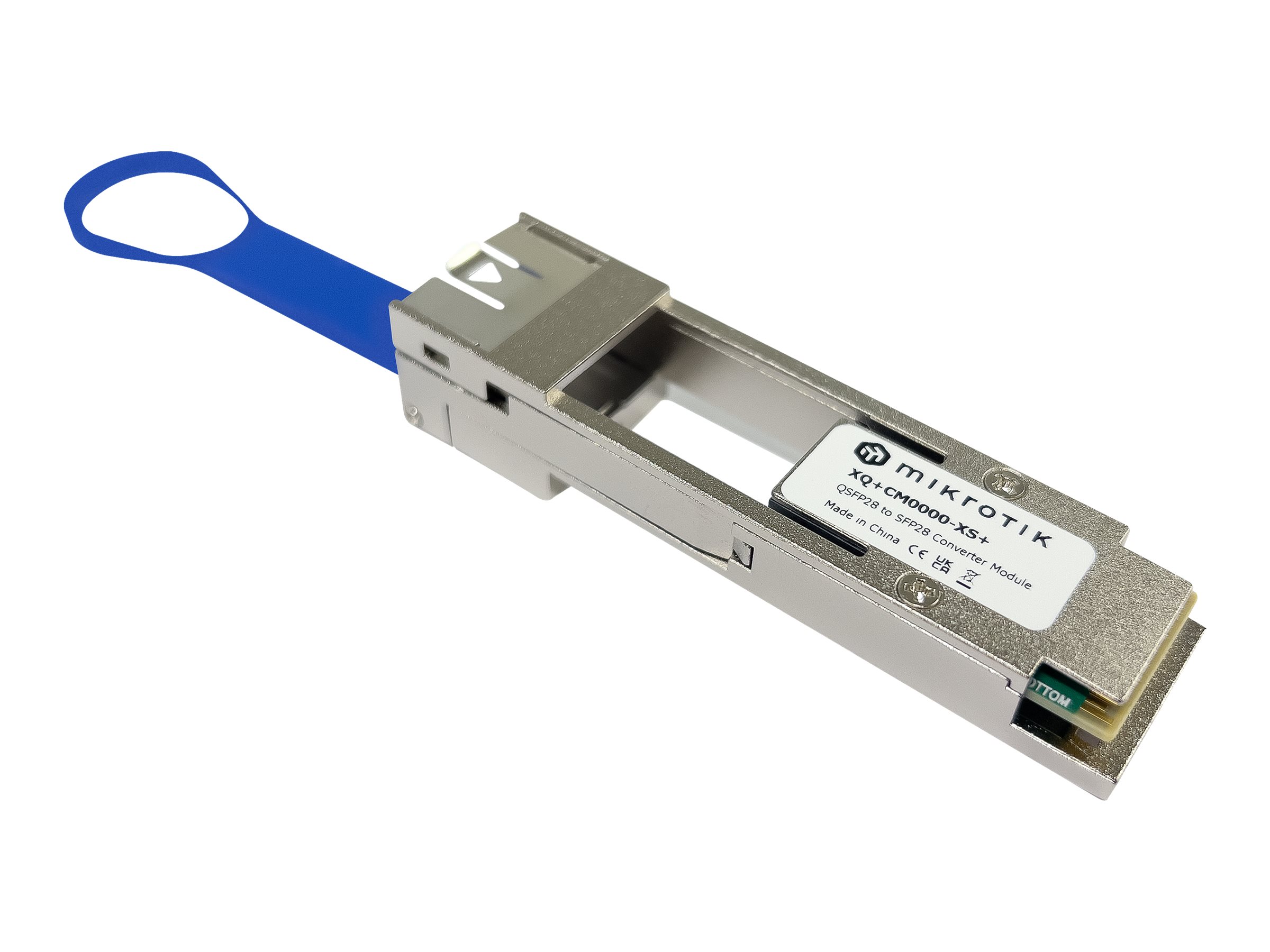 MikroTik | QSFP28 to SFP28 Converter | XQ+CM0000-XS+ | SFP/SFP+/SFP28 | QSFP28 to SFP28 | 25000 Mbit/s | -20 to 85