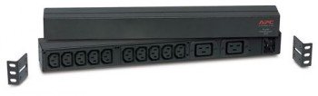 APC RACK PDU,BASIC, 1U, 16A,208&230V, (10)C13 & (2)C19